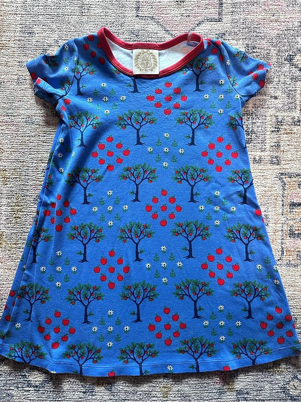 TBBC Polly Play Apple Tree Print Dress size 5